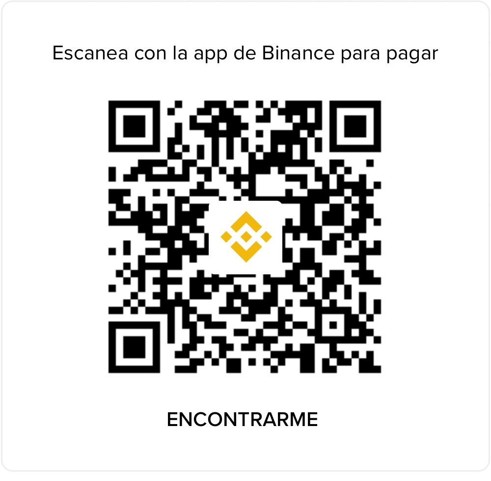 QR de Binance Pay para colaborar con Encontrar.ME